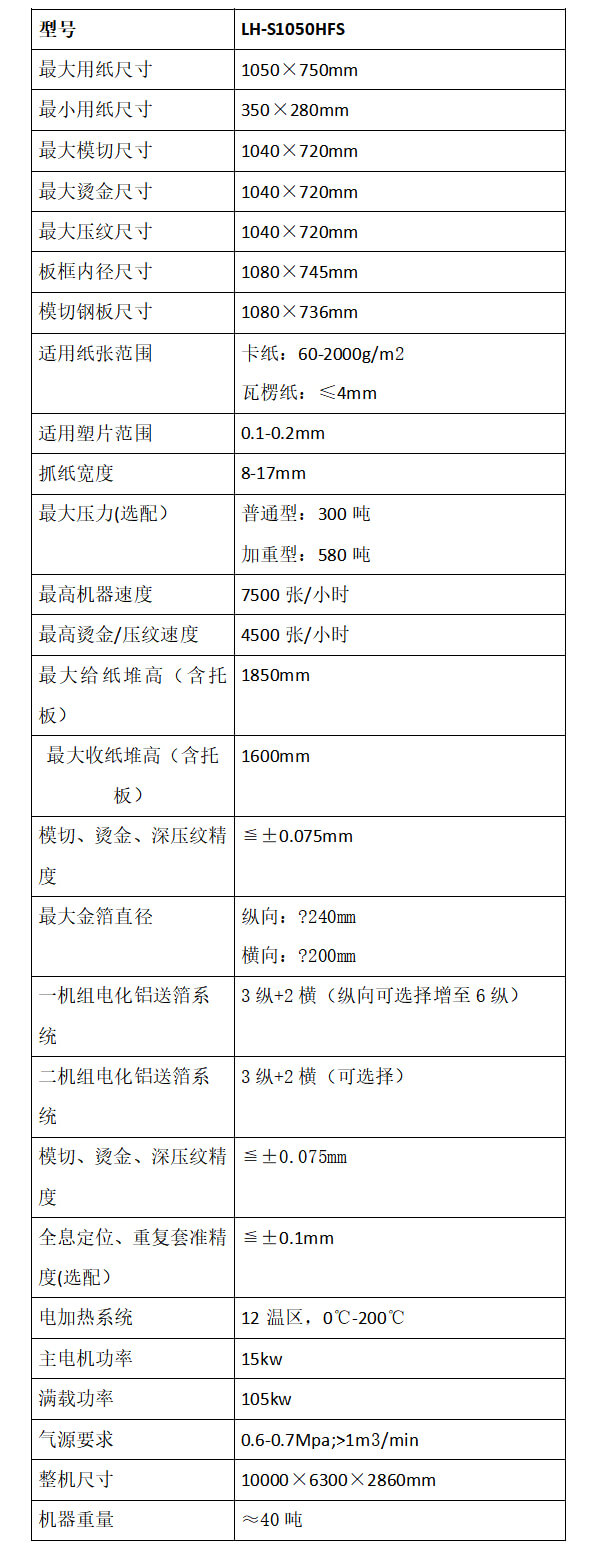 LH-S1050HFS雙機(jī)組全息定位燙金模切清廢一體機(jī)