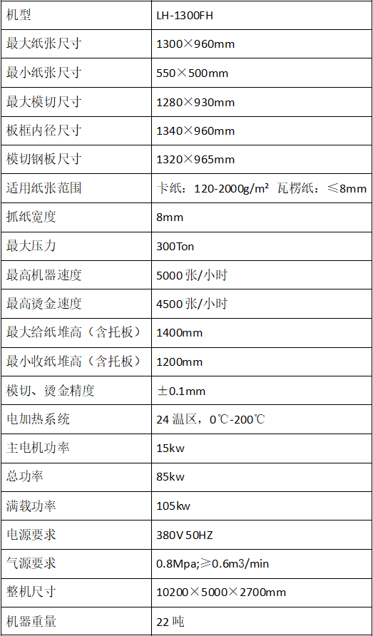 LH-1300FH全自動燙金模切機